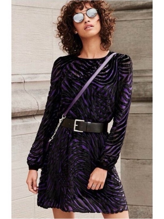 Michael Kors Dresses & Skirts - MICHAEL by Michael Kors purple, animal print cocktail dress